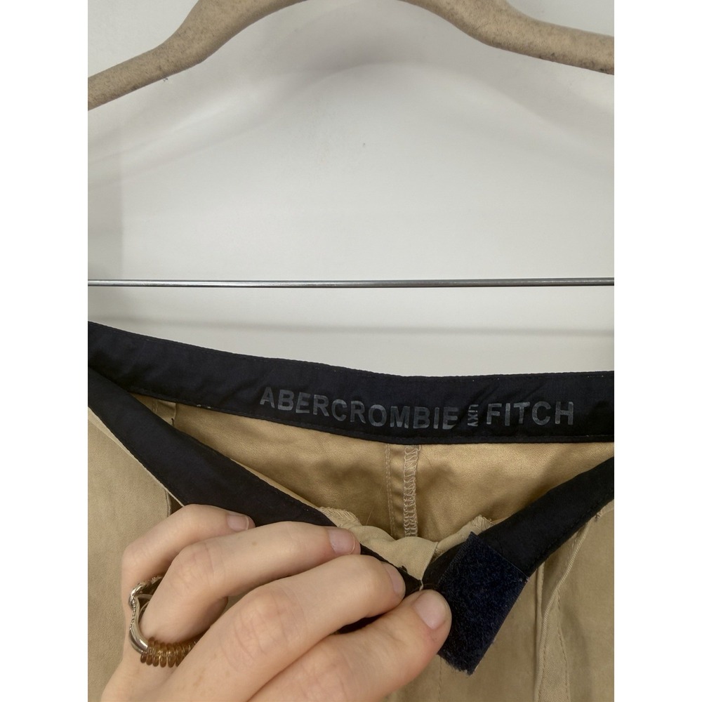 Abercrombie & Fitch Hiking Pants Women M Beige Gorpcore Outdoor Camping Trail - Picture 3 of 11